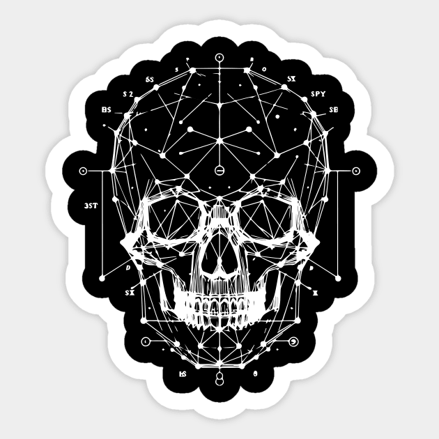 skull constellation Sticker by lkn